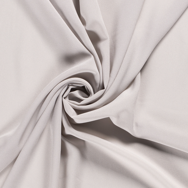 Crêpe Georgette fabric Unicolour Light Grey