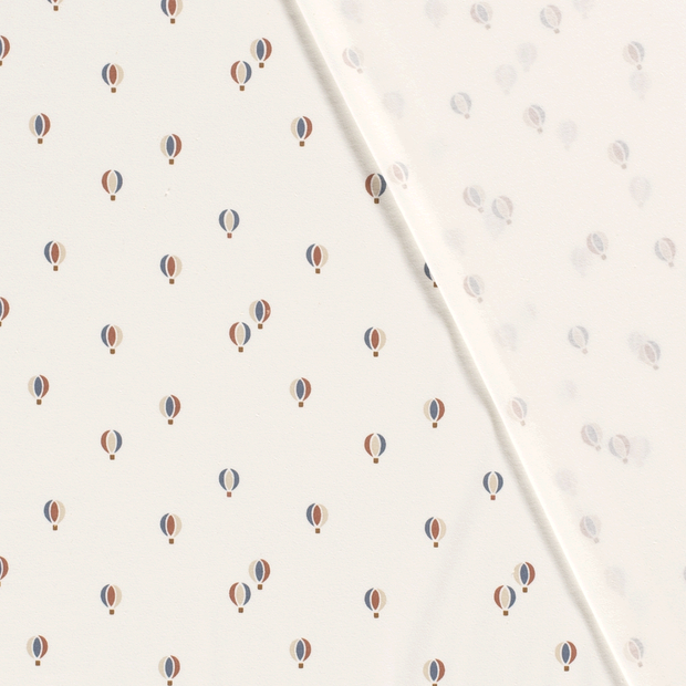 Jersey de Coton tissu Montgolfière imprimé 