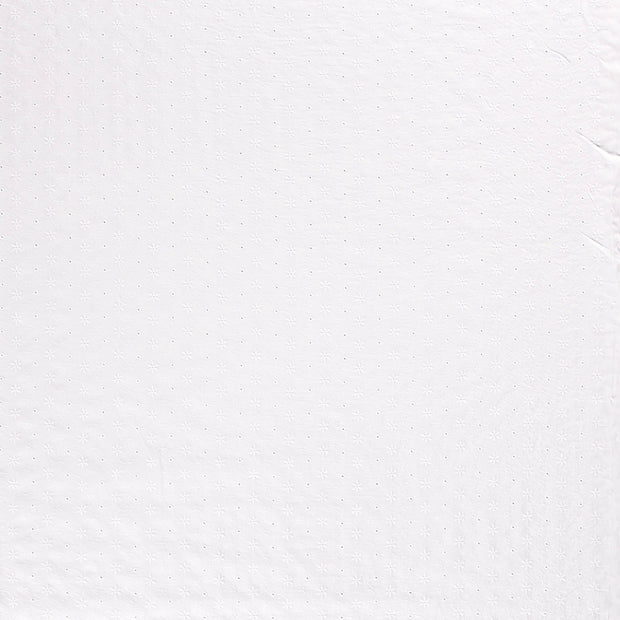 Cotton Poplin fabric White matte 