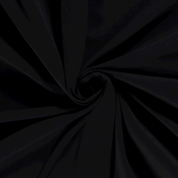 Cotton Jersey fabric Unicolour Black