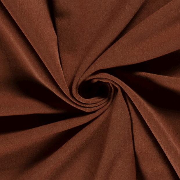 Gabardine fabric Unicolour Brique