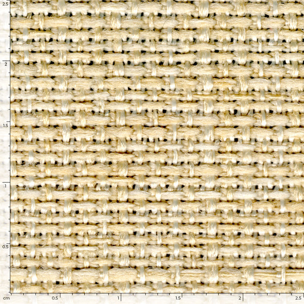 Linen Look fabric Unicolour Beige