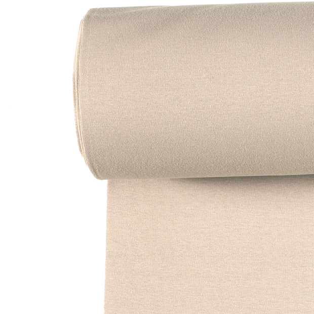 Cuff Material GOTS organic fabric Unicolour Beige