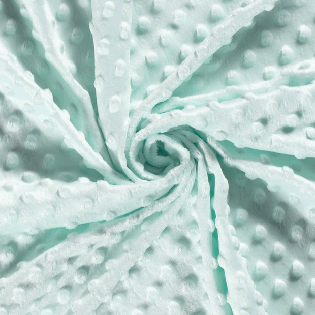 Minky fabric Unicolour Mint