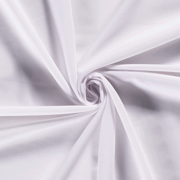 Moss Crêpe fabric Unicolour Optical White