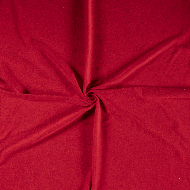 Stretch terry fabric Red 