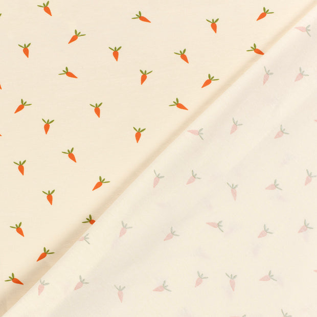 Jersey de Coton tissu légumes imprimé 