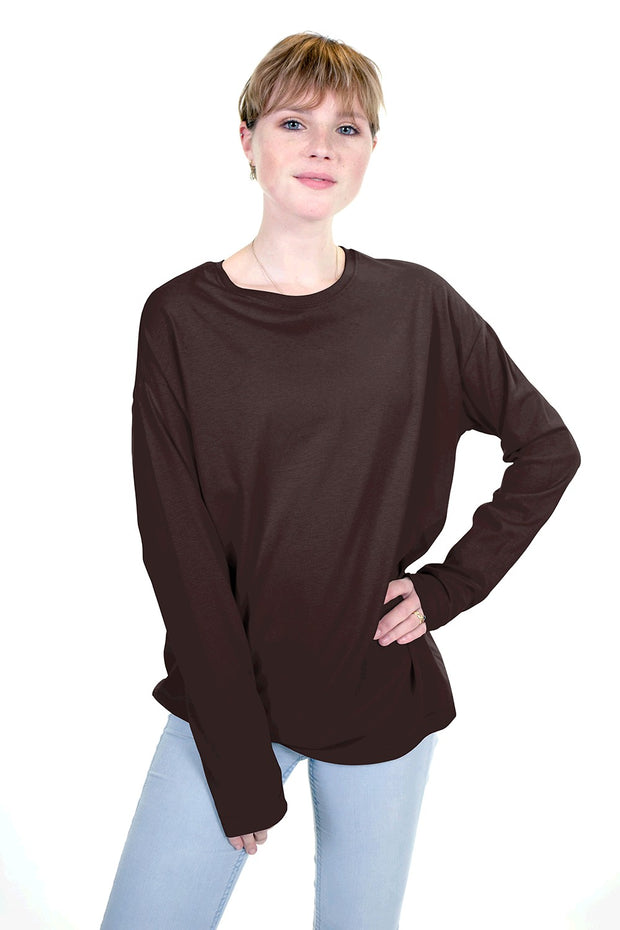 Punta di Roma fabric Unicolour Dark Brown