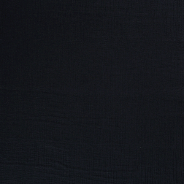 Muslin Triple Layer fabric Navy matte 