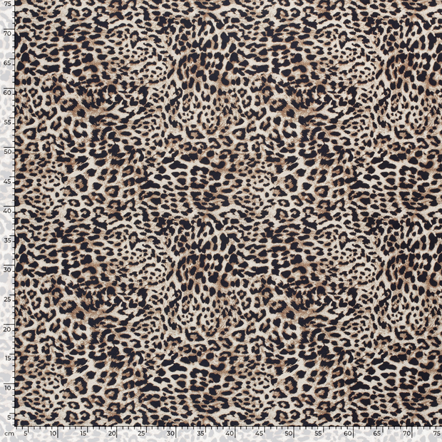 Sportswear Jersey fabric Leopards Beige