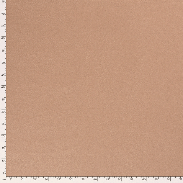 Cotton Fleece fabric Unicolour Nutmeg