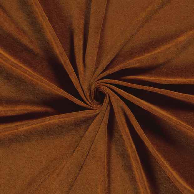 Stretch terry fabric Brique 