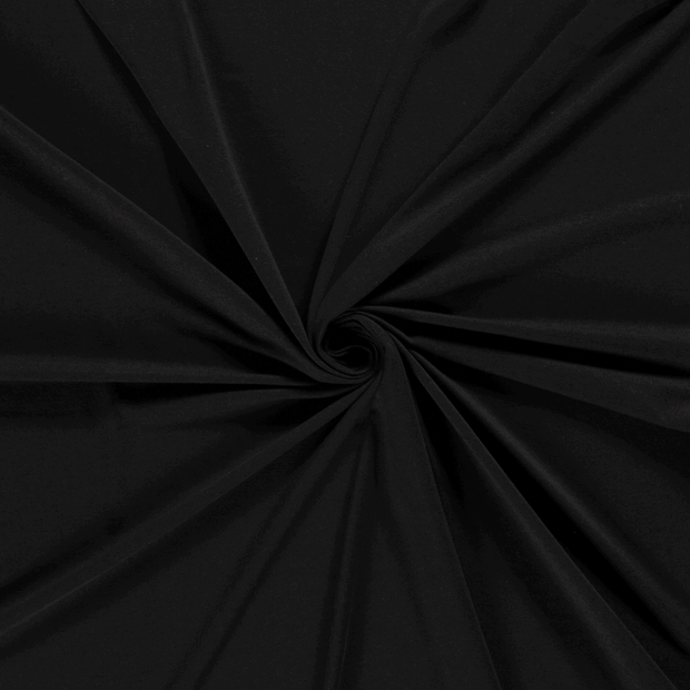 Jersey de Bambou tissu Noir 