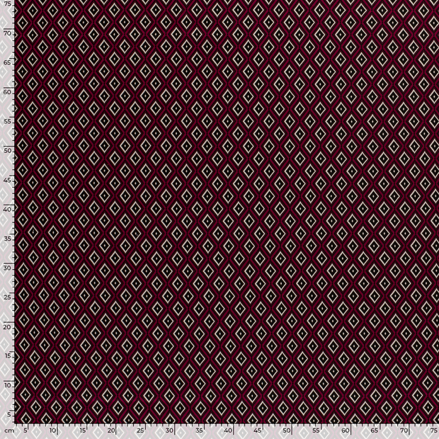 Jacquard fabric Abstract Fuchsia