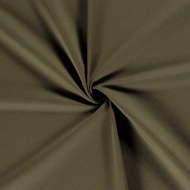 Twill Stretch fabric Khaki Green pre-washed 