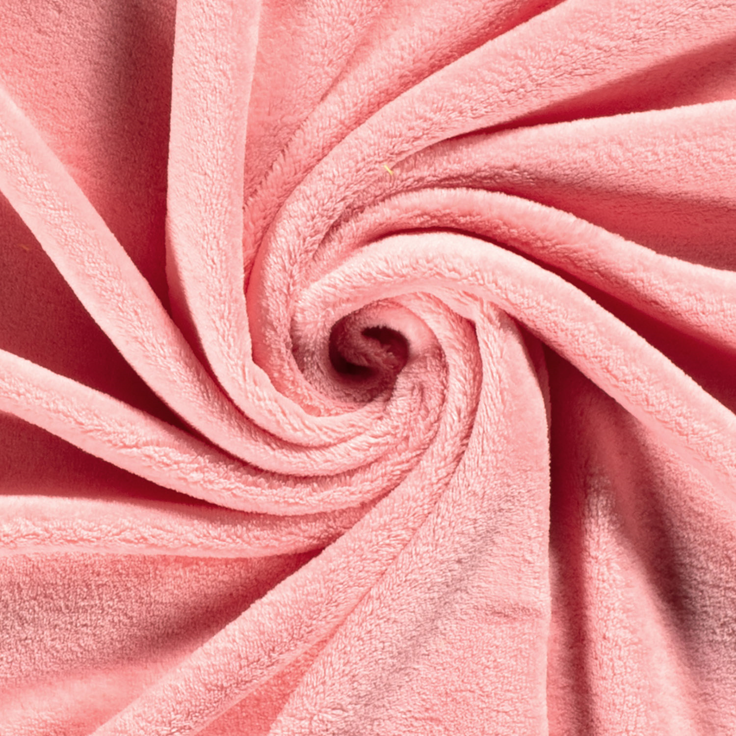 Coral Fleece fabric Unicolour Coral