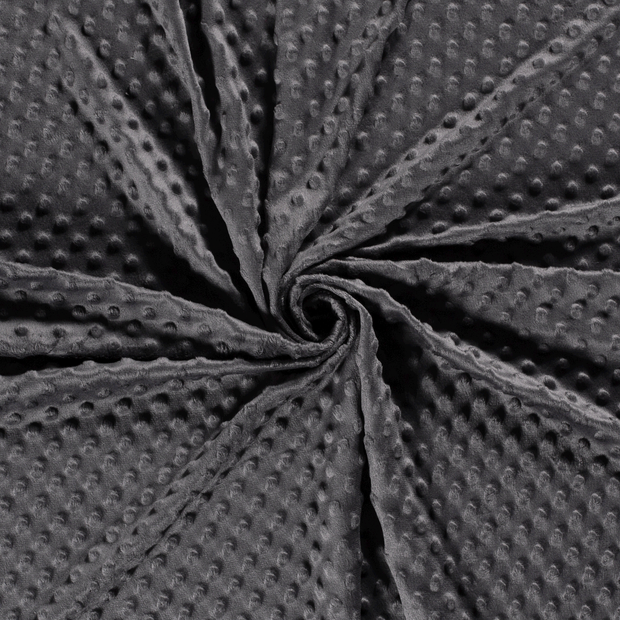 Minky fabric Dark Grey 