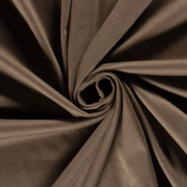 Suede Wildleder-Imitat fabrik Uni Taupe Grau