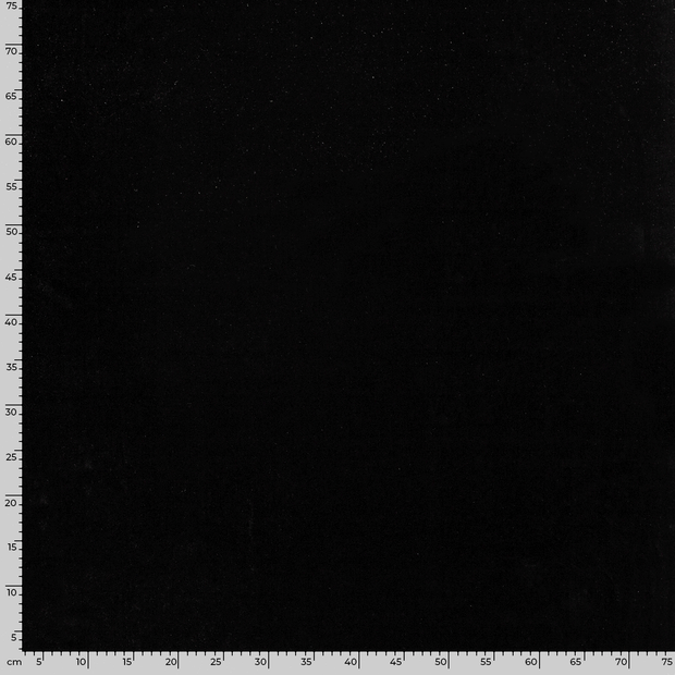 Velvet fabric Unicolour Black