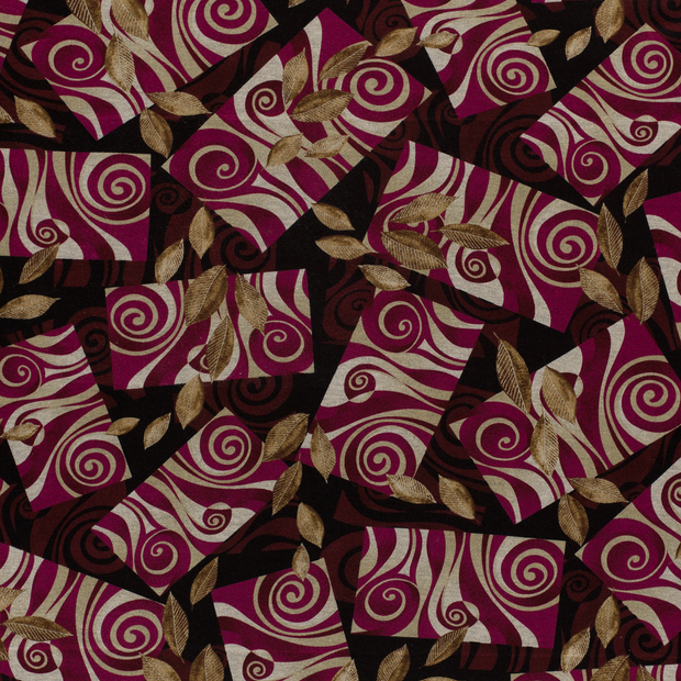 Poly Viscose Jersey fabric Wine red matte 