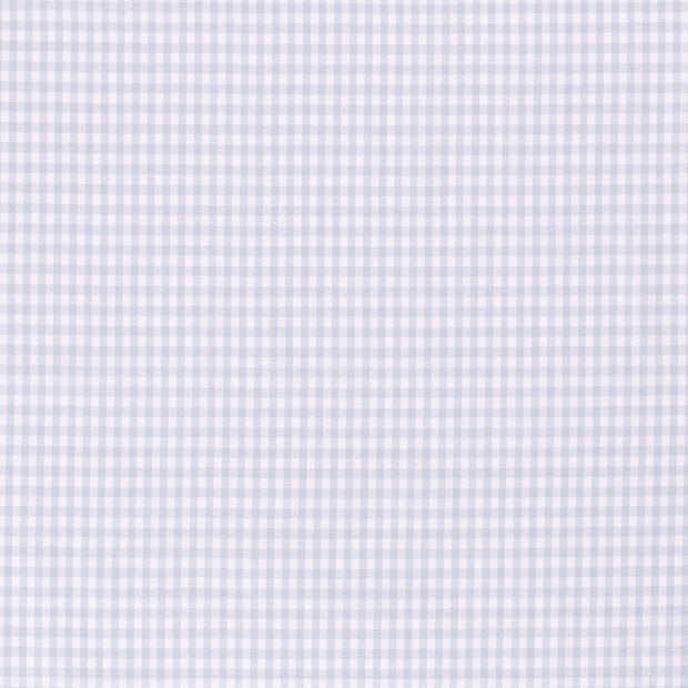 Cotton Poplin Yarn Dyed fabric Checks Baby Blue