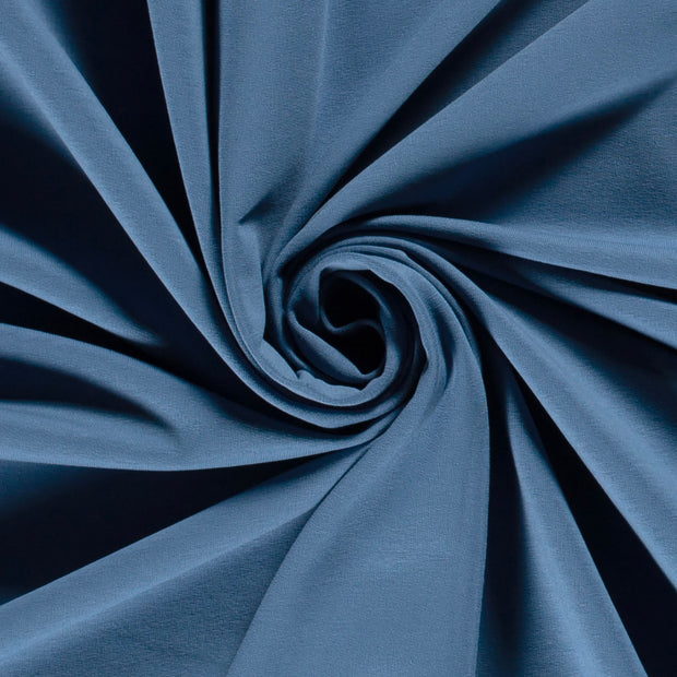 French Terry fabric Unicolour Indigo
