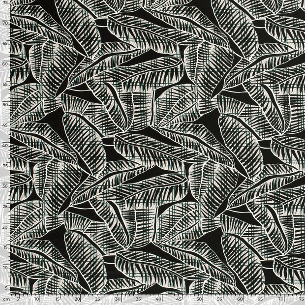 Viscose Jersey fabric Abstract Khaki Green