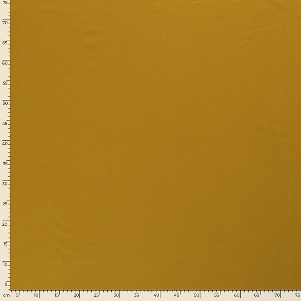 French Terry GOTS organic fabric Unicolour Oker
