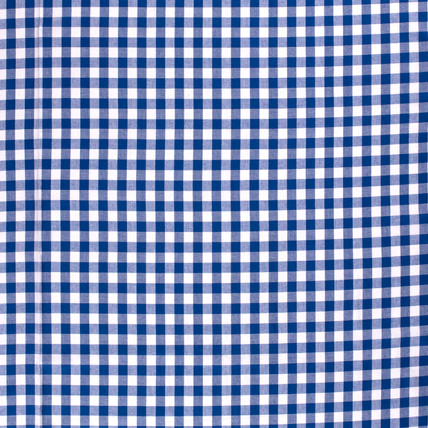 Cotton Poplin Yarn Dyed fabric Cobalt matte 