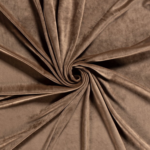Velvet fabric Camel 
