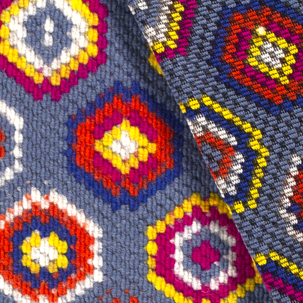 Heavy Knit fabric Abstract brushed 