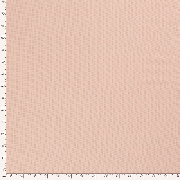 Knitted Waffle fabric Unicolour Salmon