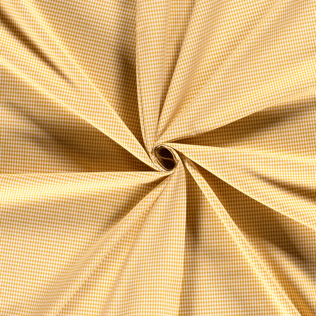 Cotton Poplin Yarn Dyed fabric Oker 