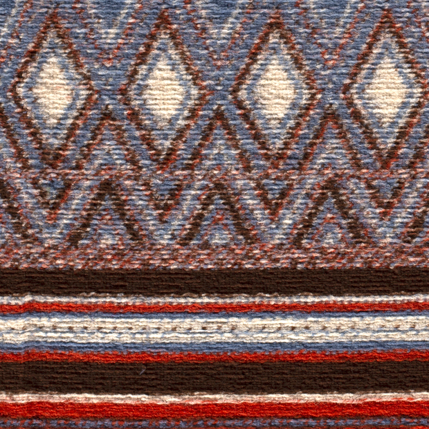 Heavy Knit fabric Abstract Brique