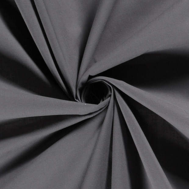 Voile fabric Unicolour Dark Grey