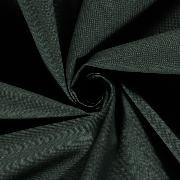 Linen Look fabric Unicolour Dark Green