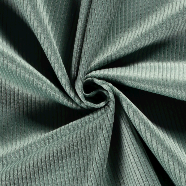 Velours Côtelé 4.5w tissu Unicolore Menthe foncée