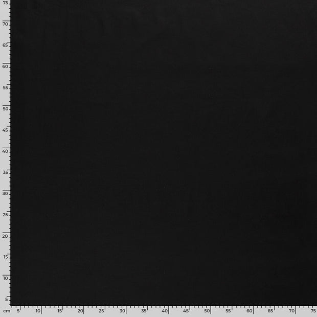 Cotton Poplin fabric Unicolour Black
