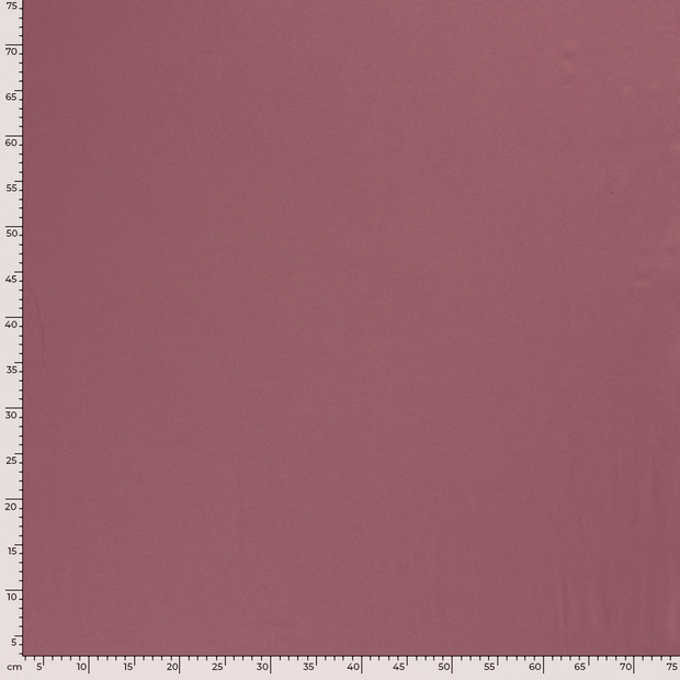Jersey de Coton GOTS tissu Unicolore Vieux rose