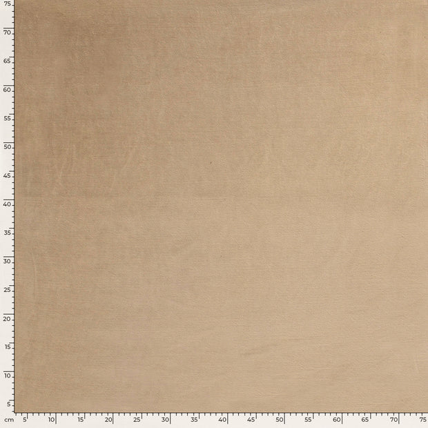 Nicky velours fabric Unicolour Beige