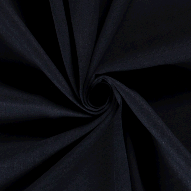 Woven Viscose Linen fabric Unicolour Navy