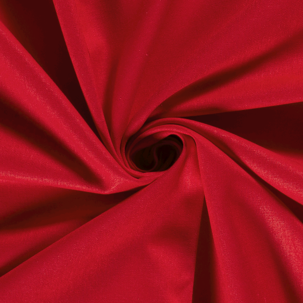 Woven Viscose Linen fabric Unicolour Red