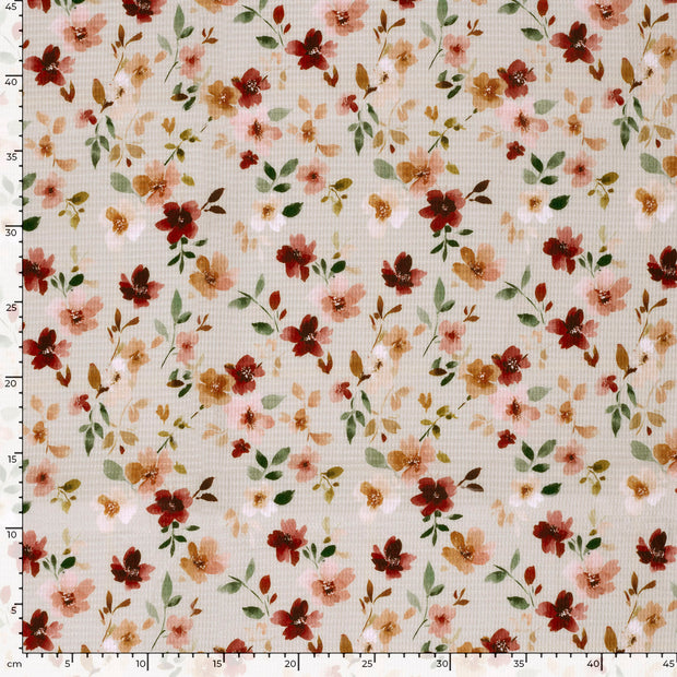 Waffelpiqué fabrik Beige