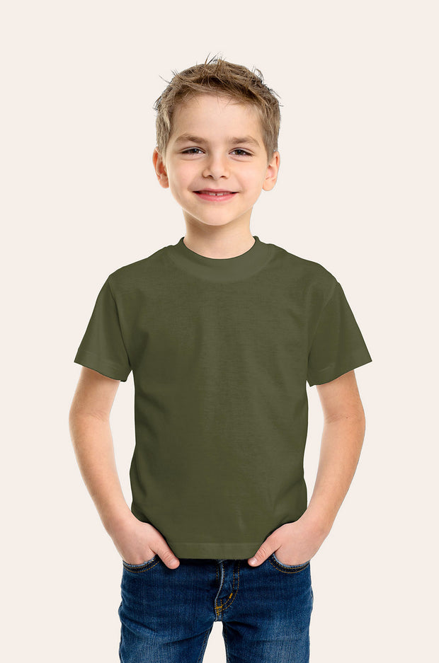 Jersey fabric Unicolour Khaki Green