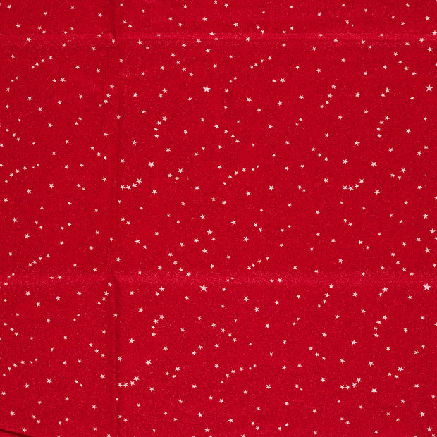 Algodón Popelina tela Rojo 