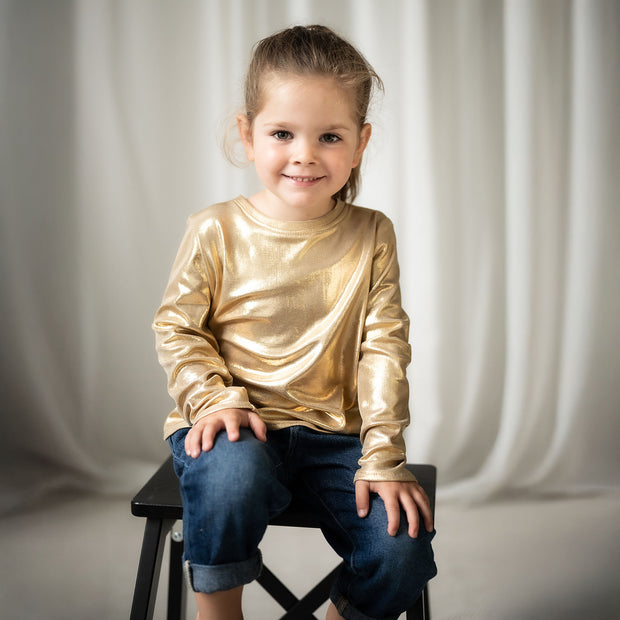 Polyester Jersey fabrik Uni Gold