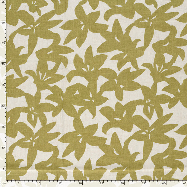  fabric Flowers Green