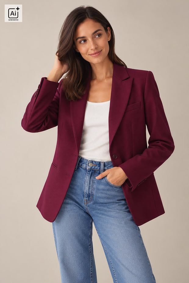 Workwear Twill fabric Unicolour Bordeaux