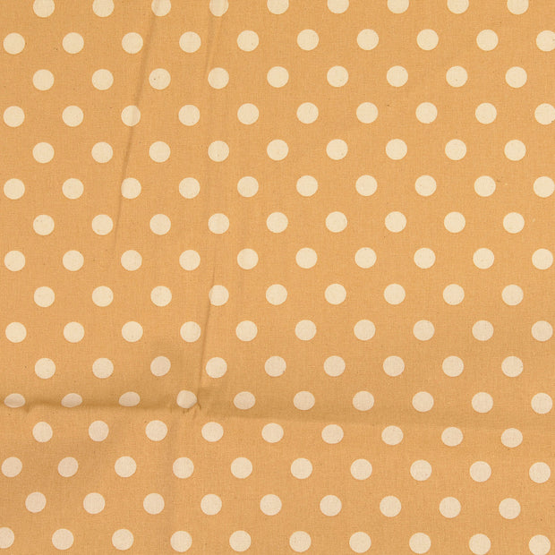 Cretonne stof Stippen Beige