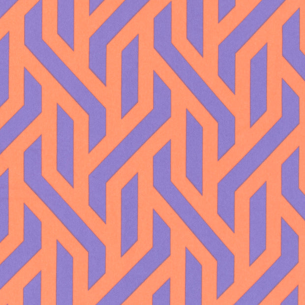 Twill Stretch tela Abstracto Coral